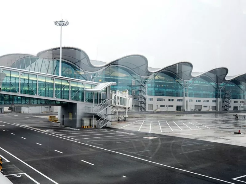 Yuqori darajadagi aeroport po'lat tuzilishi binosi