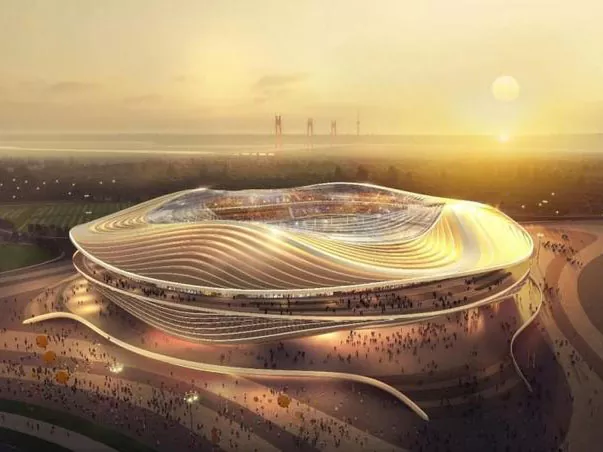 Stadion uchun katta qorin po'lat konlari