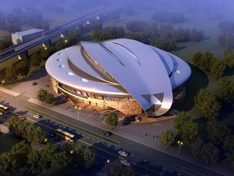 Po'lat tarkibi bilan stadion qurilishi